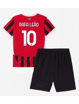 AC Milan Rafael Leao #10 Replika Hemmakläder Barn 2024-25 Kortärmad (+ byxor)